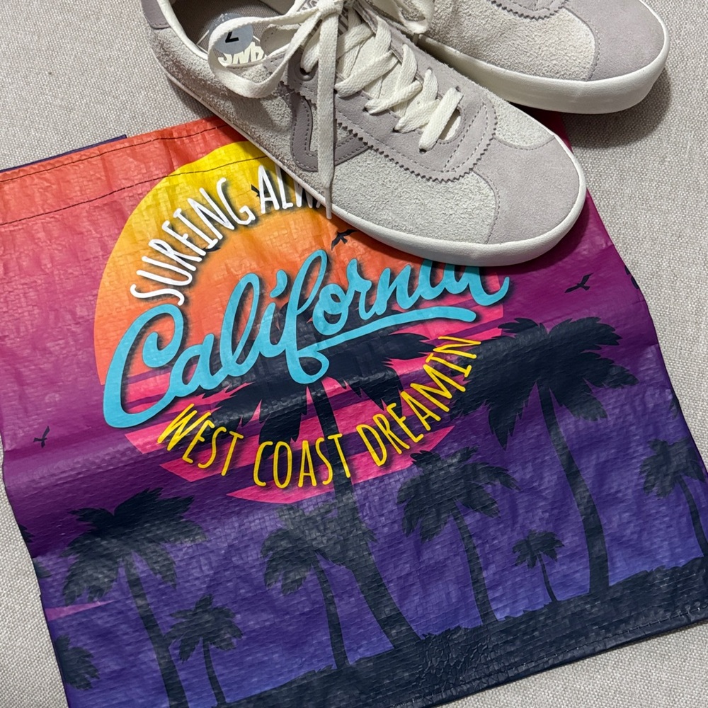 NWT VANS Brushed Sueded Leather Sneaker-Gray-Wmns 8.5/Mens 7 - Picture 13 of 13